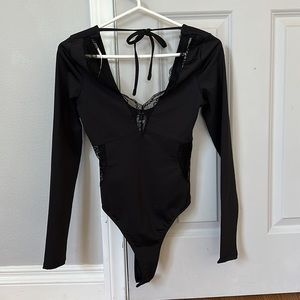 Lulus Black Lace Bodysuit